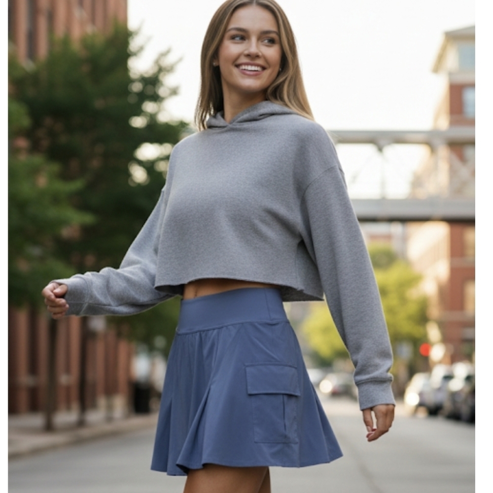 NWT Aerie OFFLINE By Aerie Real Me Airy Cargo Skirt Built In Shorts Size XS